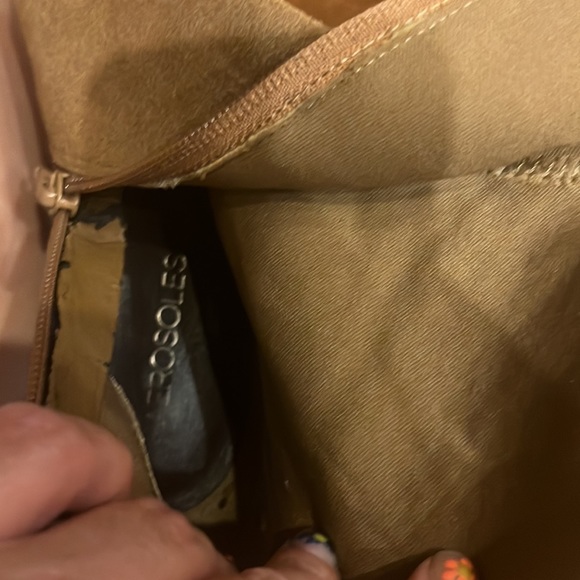 EUC! Aerosols Camel colored suede knee high wedge boots! - Picture 14 of 15